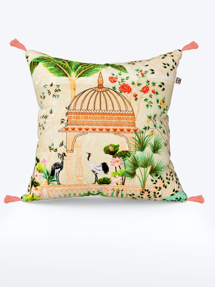 Mughal Theme set of 2 Digital Print Cushion Covers