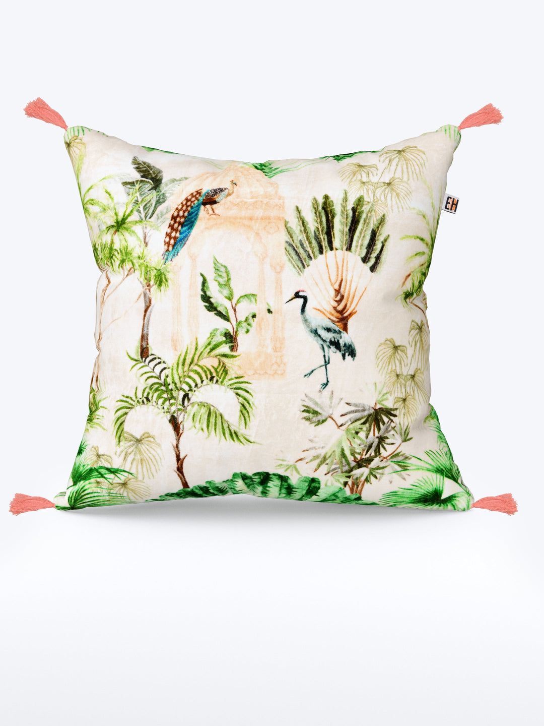 Mughal Theme set of 2 Digital Print Cushion Covers