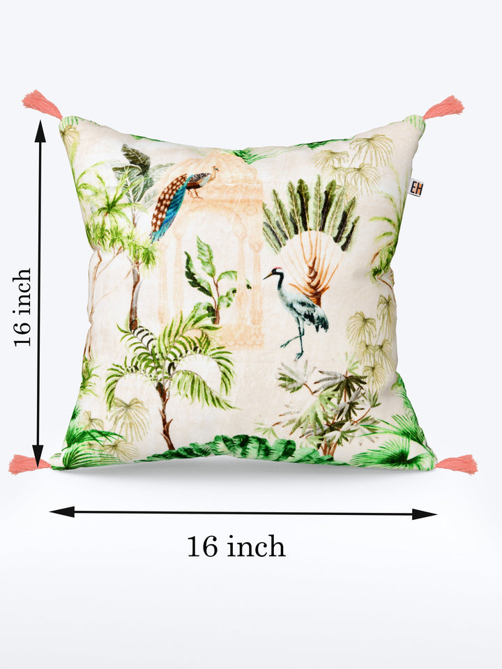 Mughal Theme set of 2 Digital Print Cushion Covers