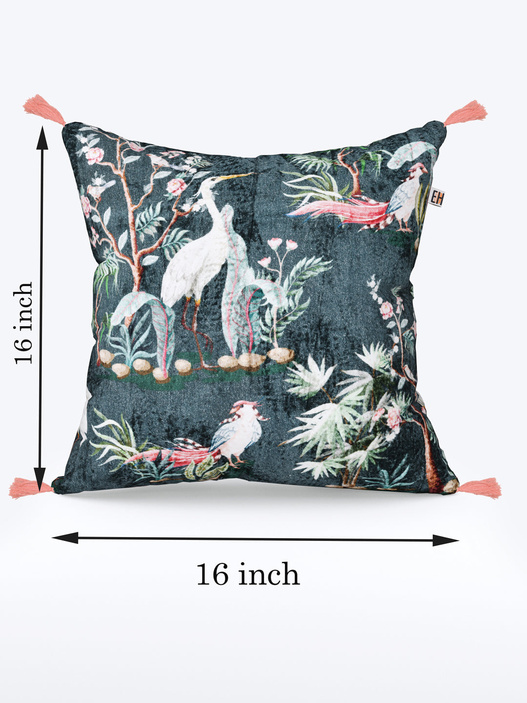 Chinoiserie Green set of 2 Digital  Print Cushion Covers