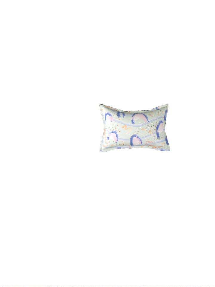 Green & Pink 160 TC Single Bedsheet with 1 Pillow Covers