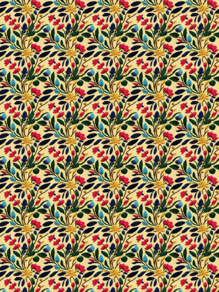 Red & Beige Floral Print AC Room 120 GSM  Cotton Double Bed Dohar