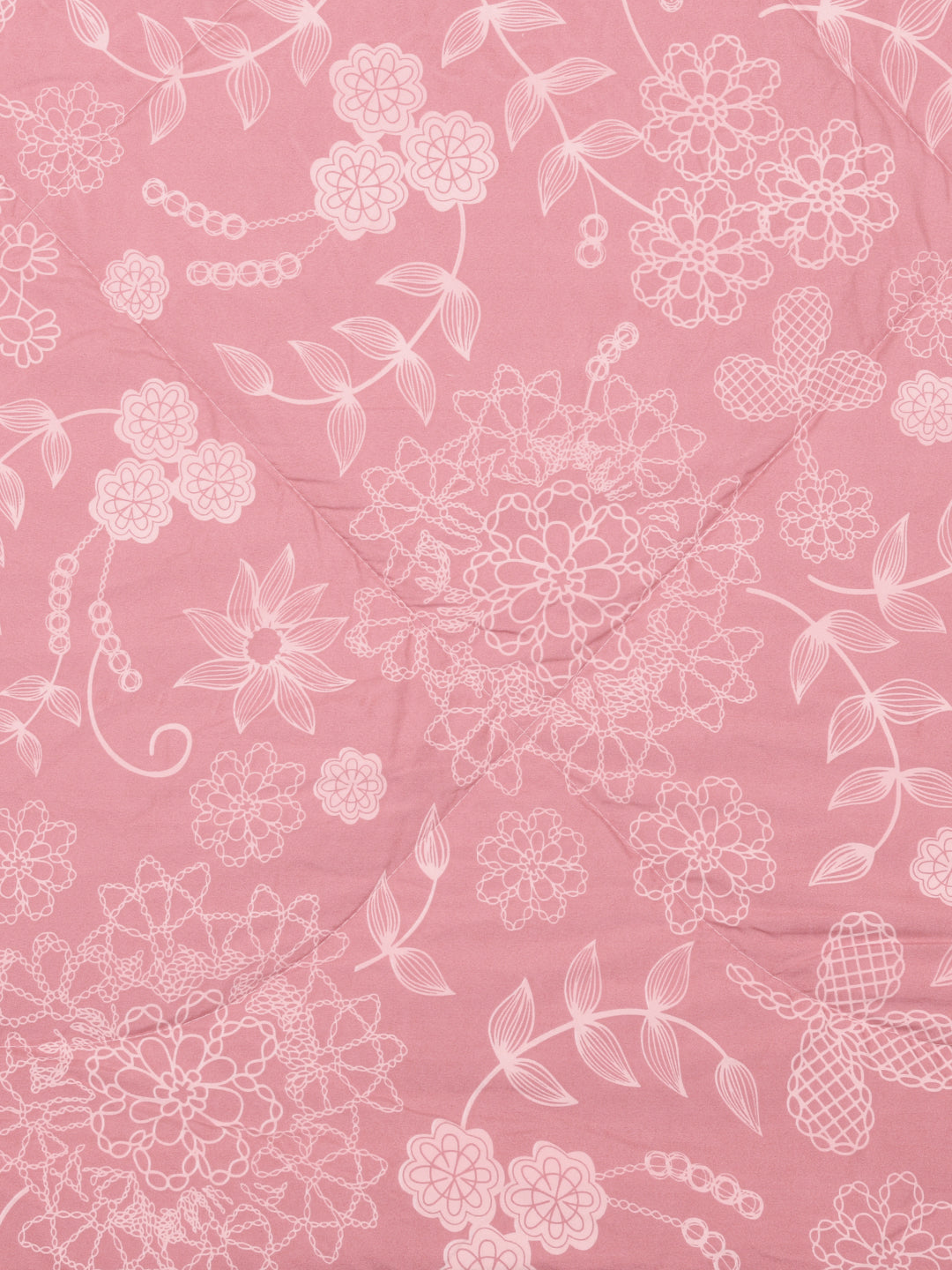 Pink Floral Print Double bed AC Comforter