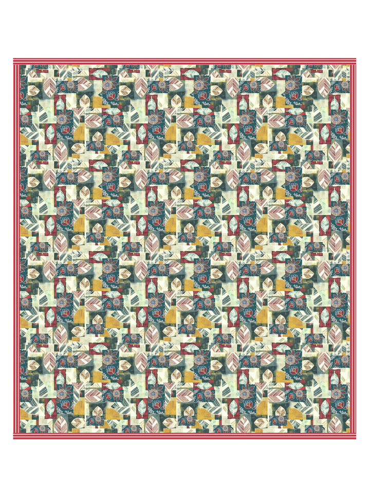 Blue Colour Ethnic Motif AC Room 120 GSM Double Bed Dohar