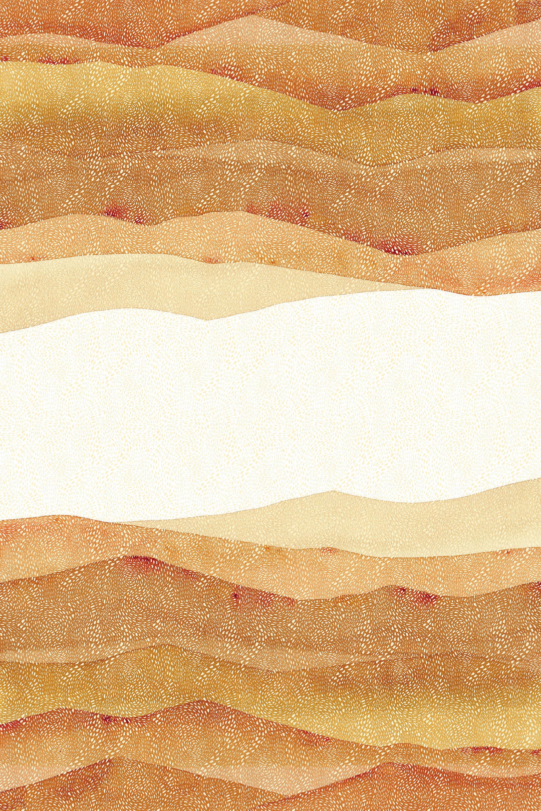 Abstract Digital Print White and Yellow Table Cover