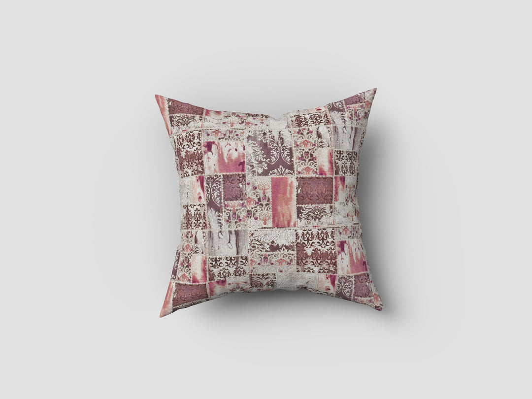 8 Pc Pink & Off White Digital Print Pure Cotton Diwan Set