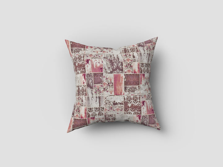 8 Pc Pink & Off White Digital Print Pure Cotton Diwan Set