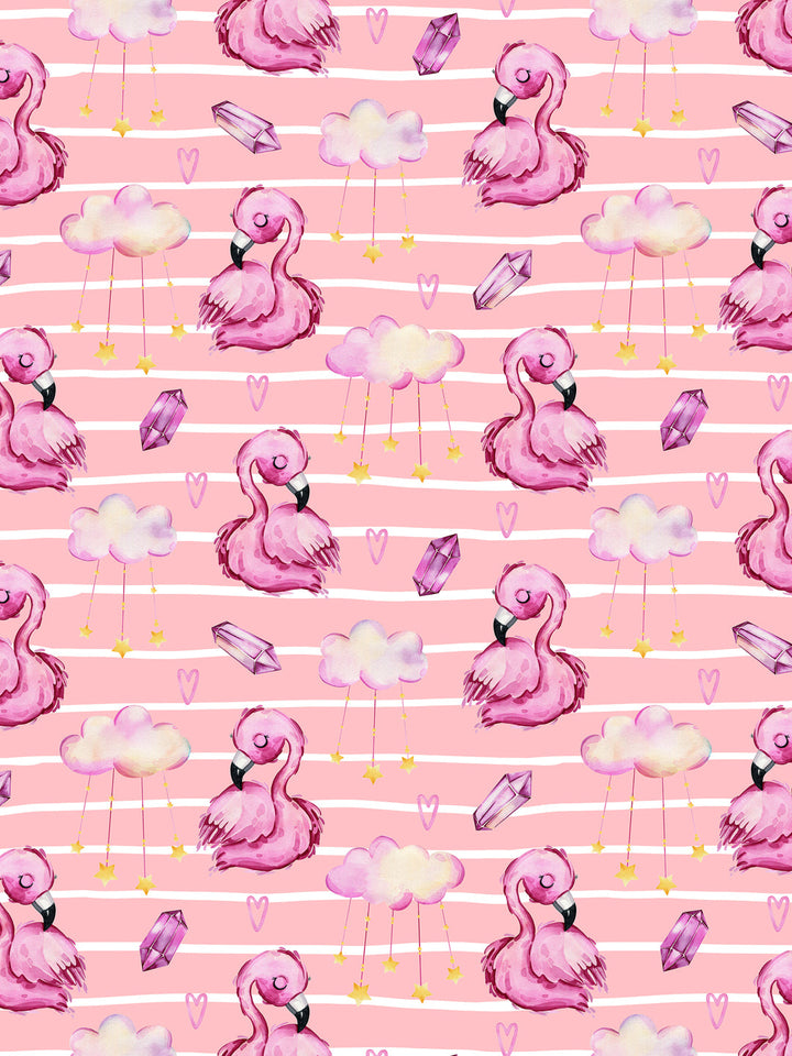 Flamingo Print Kids Single Bedsheet