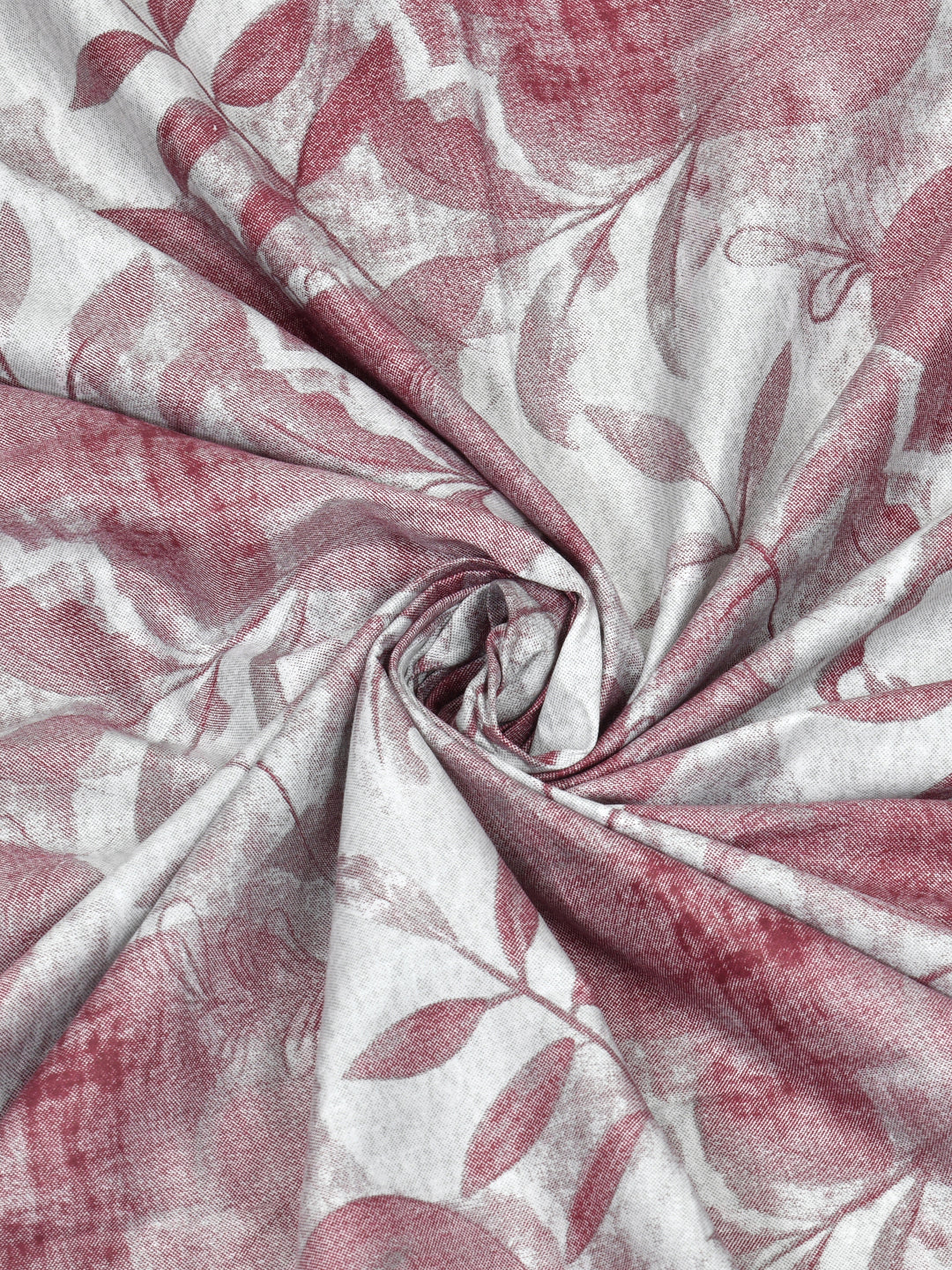 Pink Abstract Print King Size Bed Cotton Linen