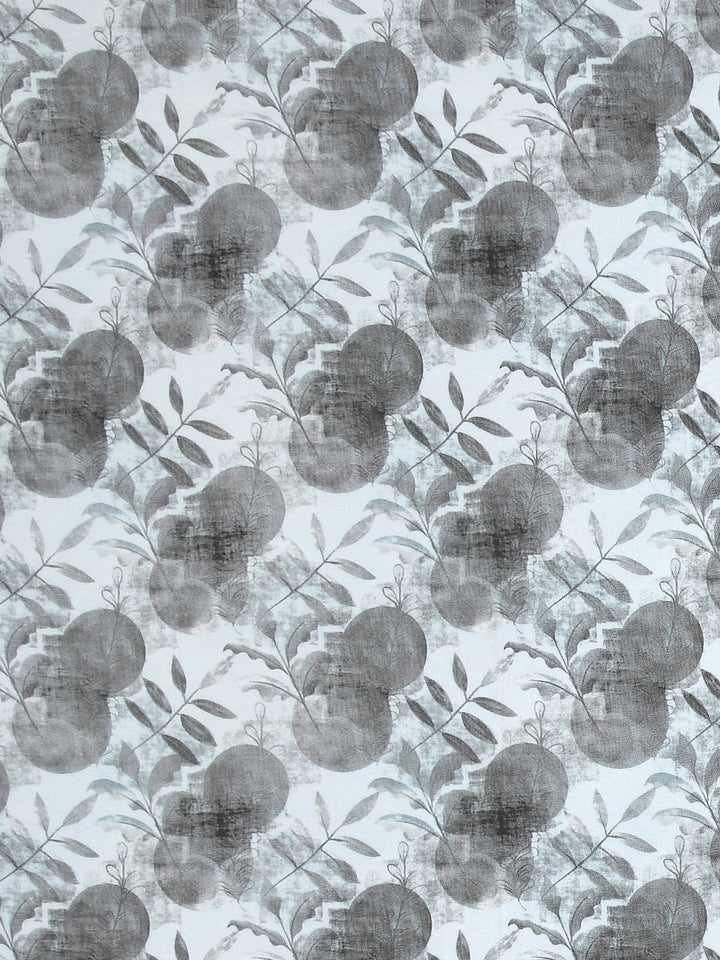 Blue & Grey Abstract Print King Size Bed Cotton Linen