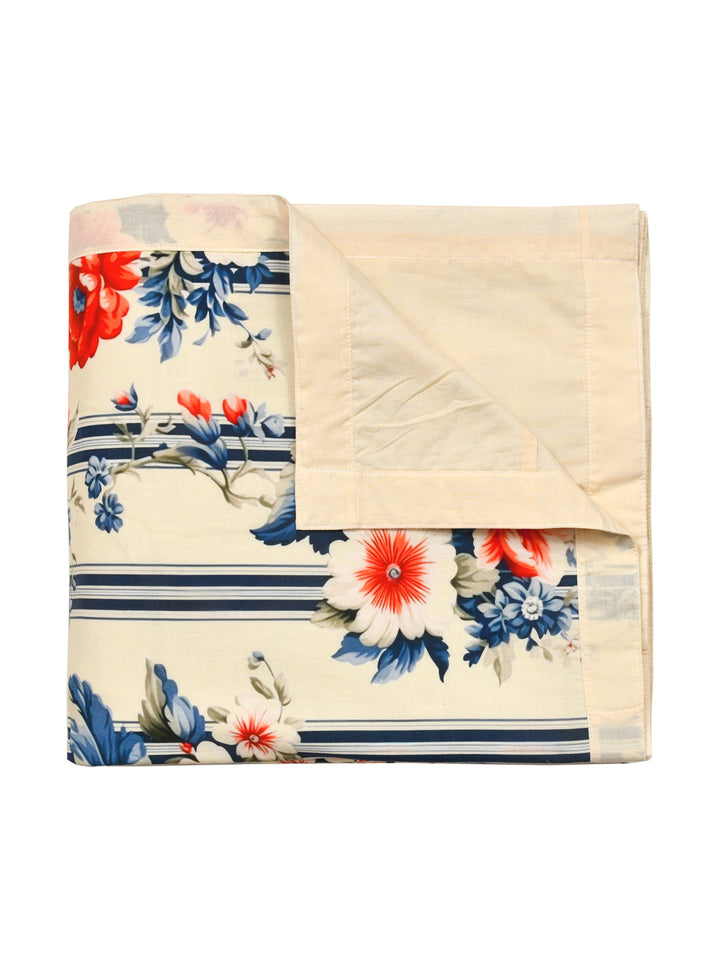 Blue & Yellow Digital Print Cotton Dohar