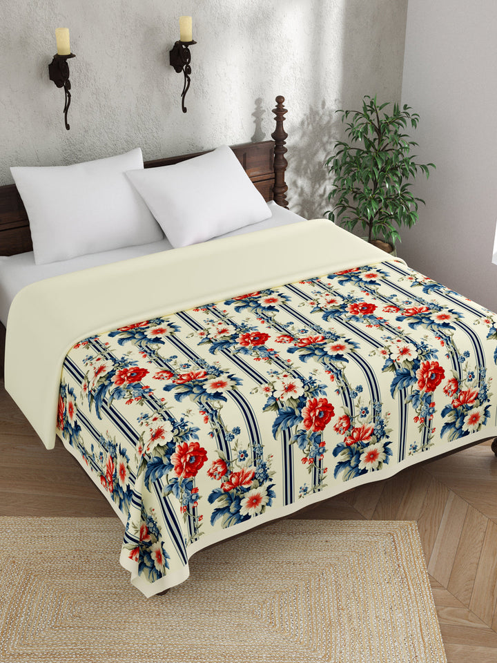 Blue & Yellow Digital Print Cotton Dohar