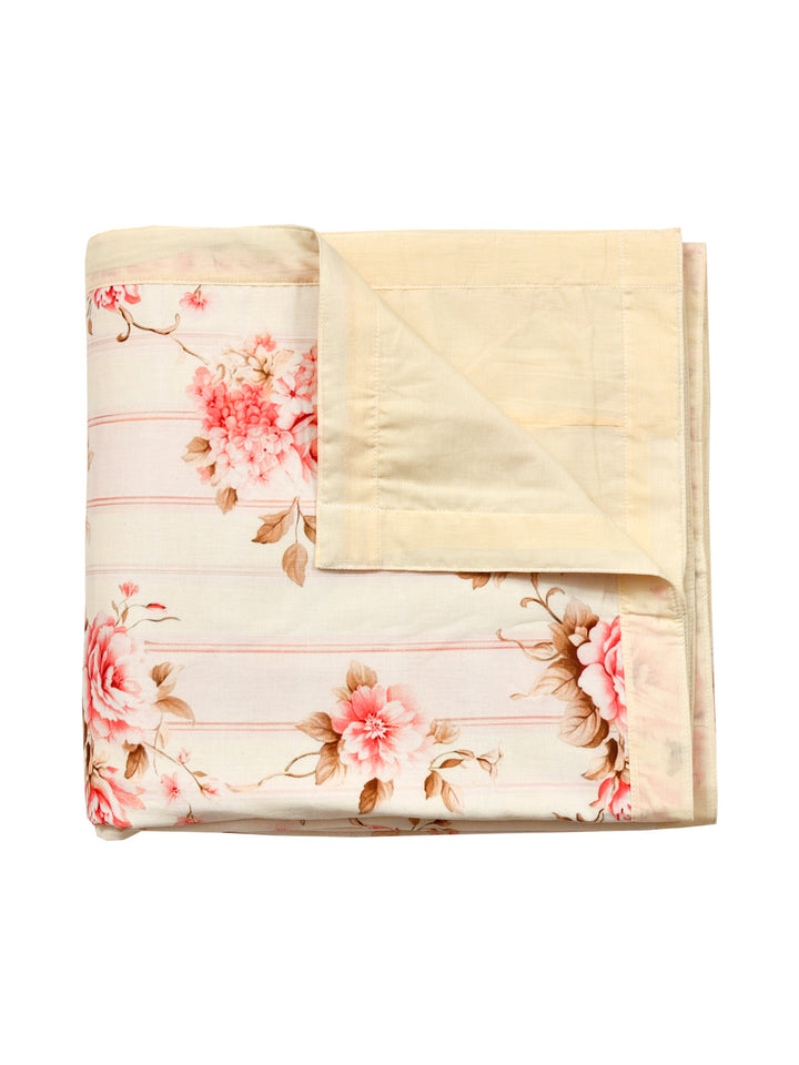 Pink & Yellow Digital Print Cotton Dohar