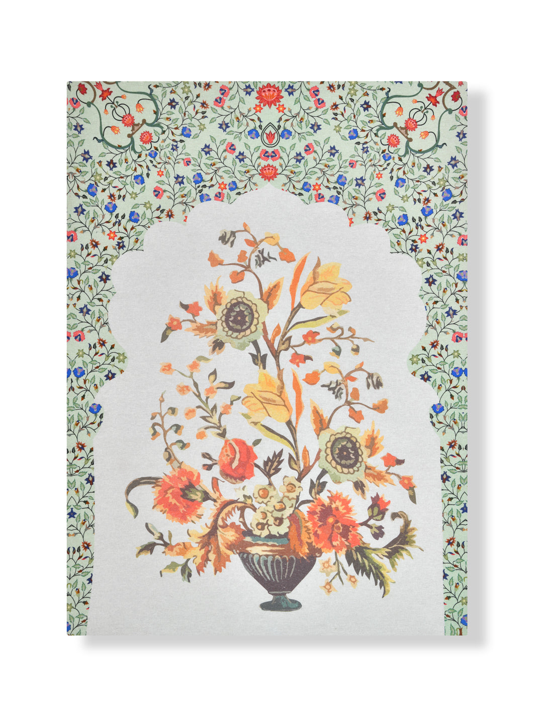 Mughal Floral Painted Wall Art