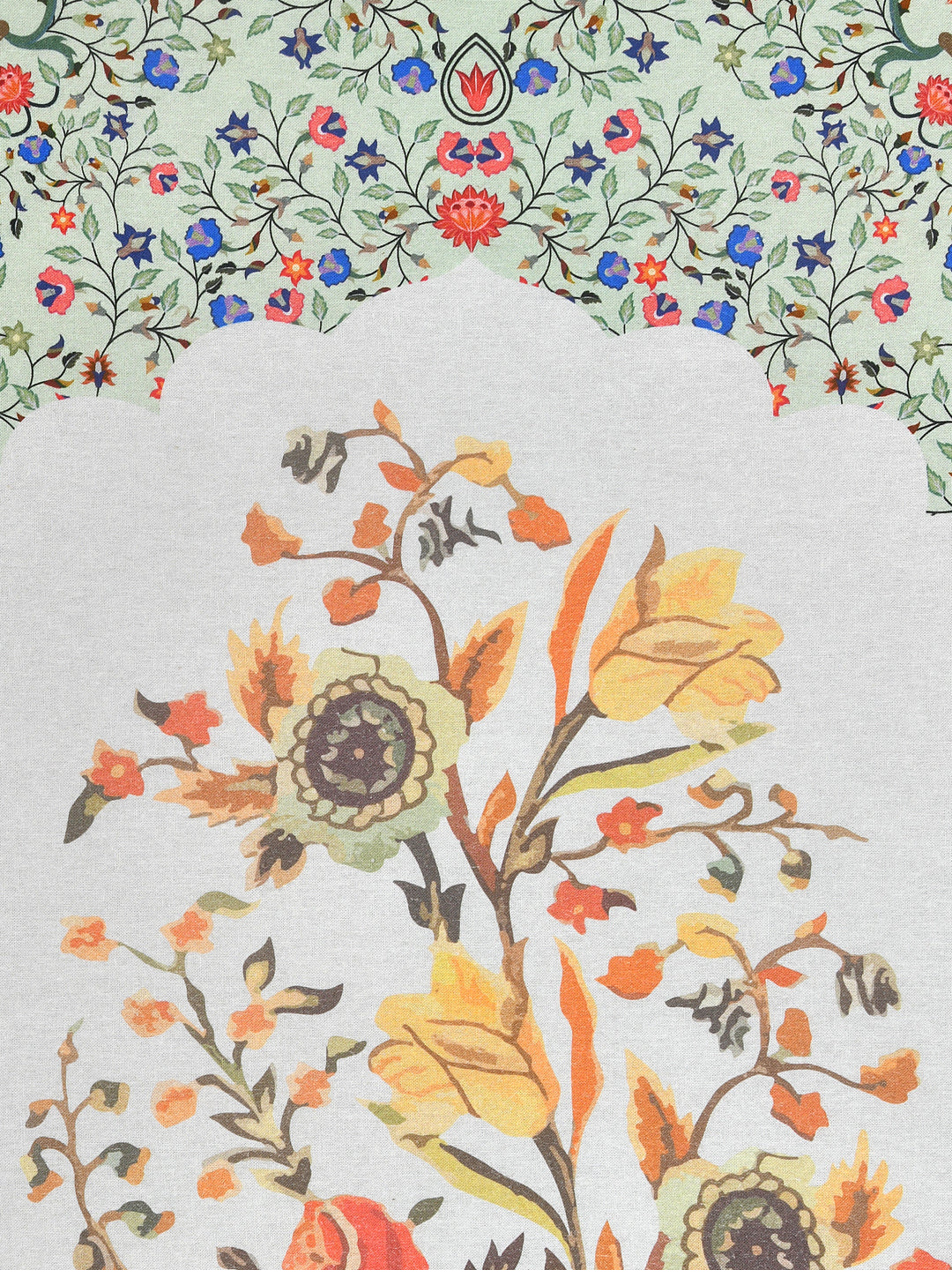 Mughal Floral Painted Wall Art