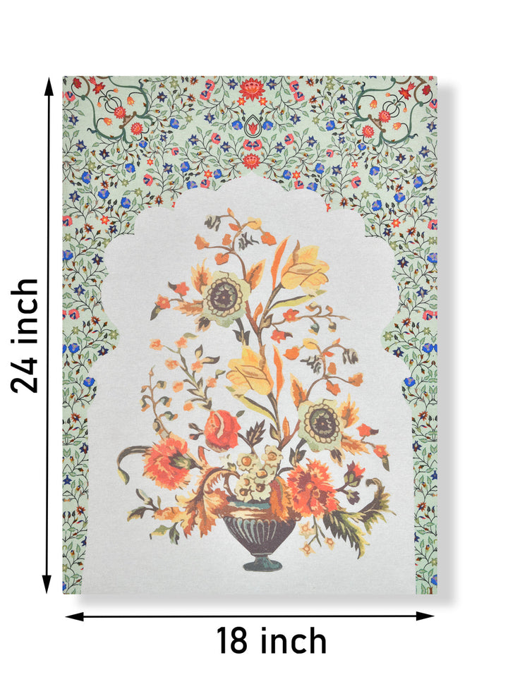Mughal Floral Painted Wall Art