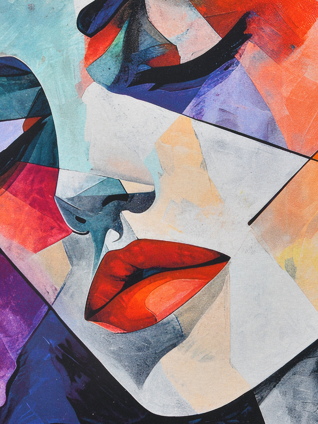 Abstract Women Oil Painted Wall Art