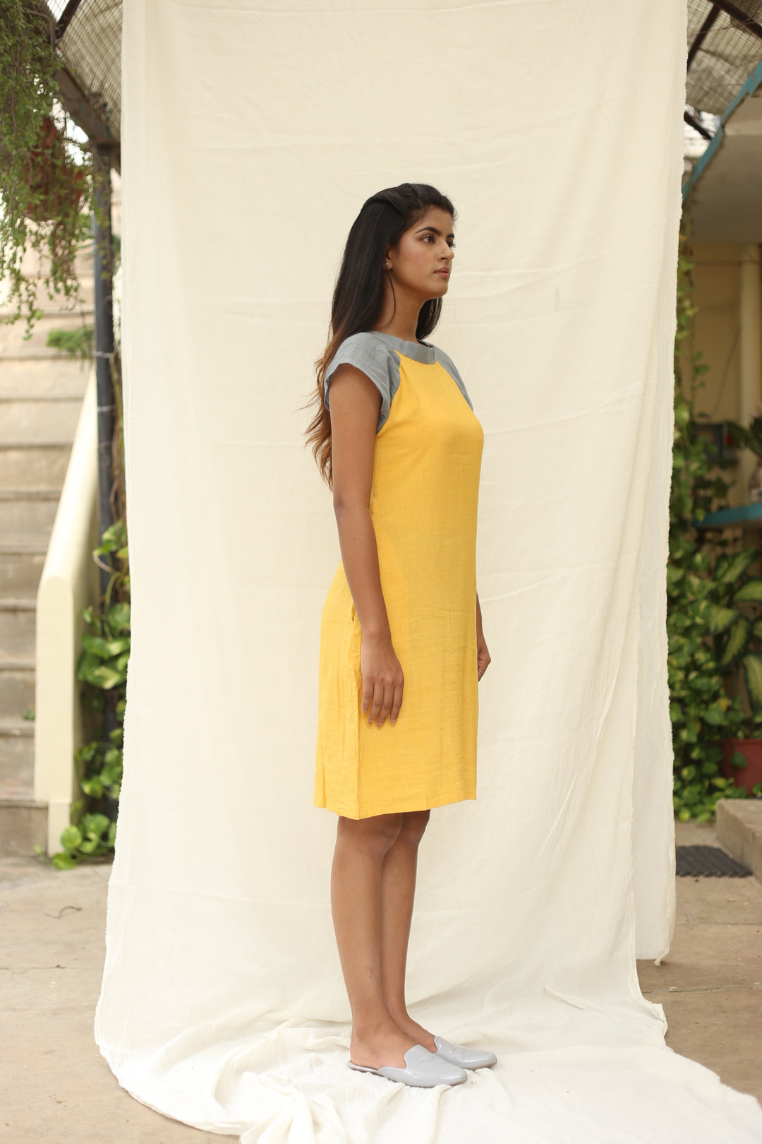 Furbish Yellow Cotton Dress