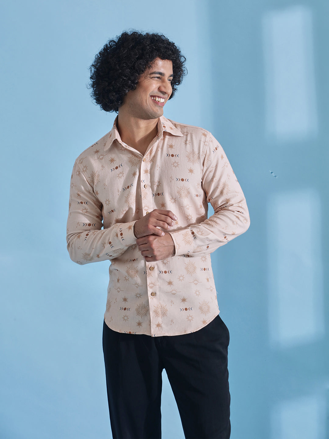 Star Moon Brown Shirt