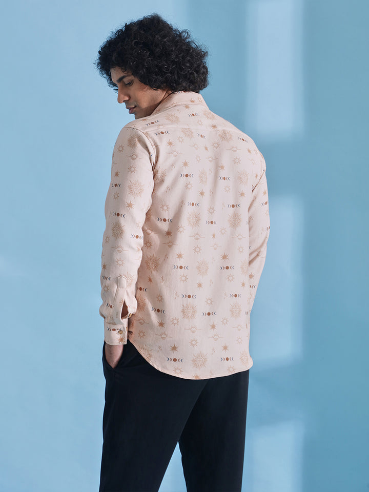 Star Moon Brown Shirt