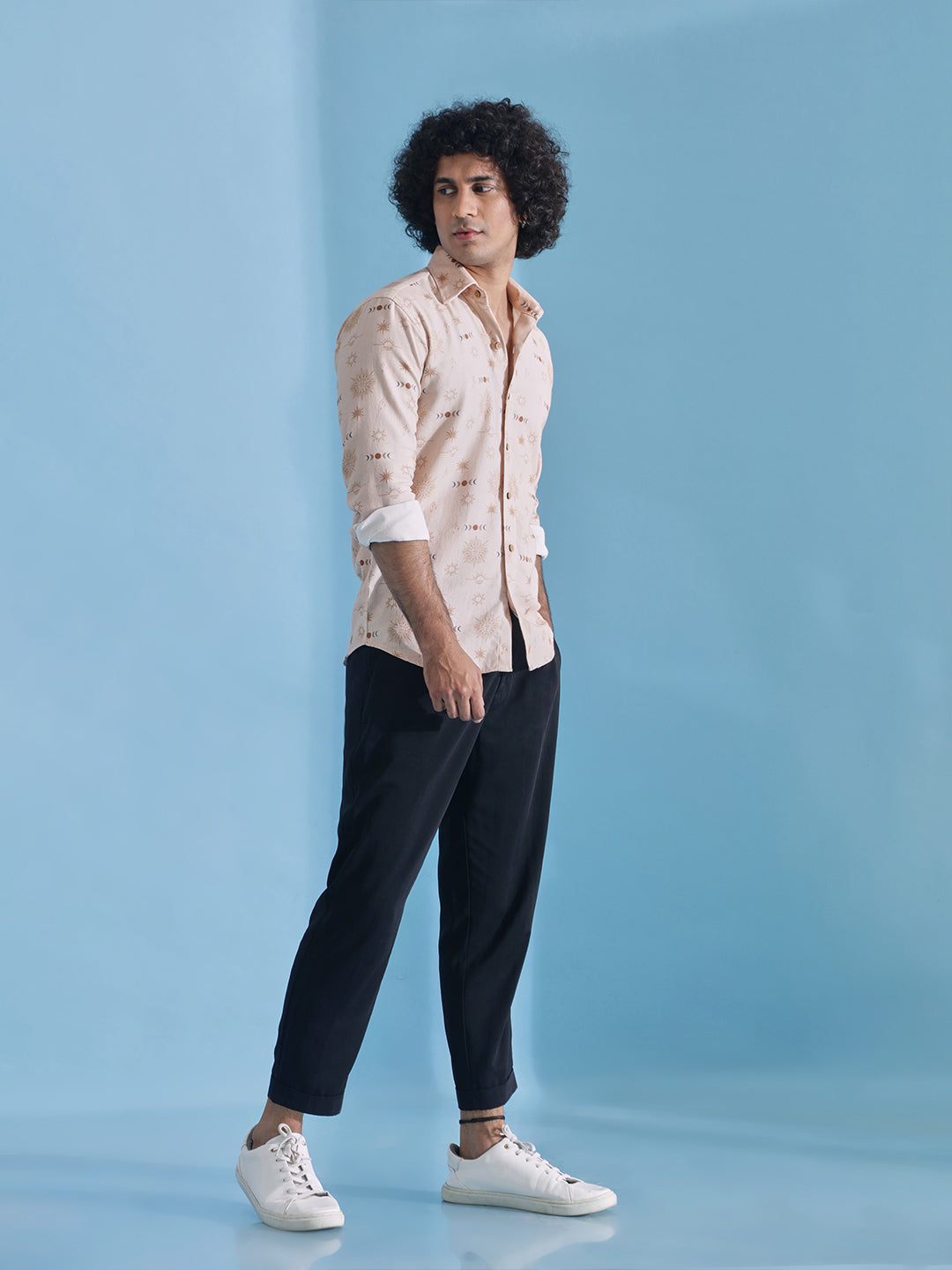 Star Moon Brown Shirt