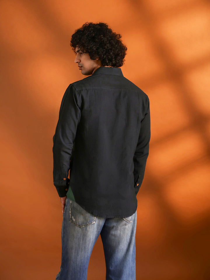 BlackShirt With Green Stripe  Patch