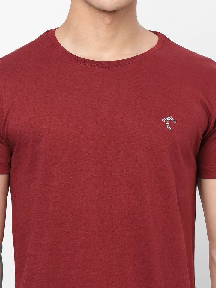 Everyday Solid Maroon T-Shirt