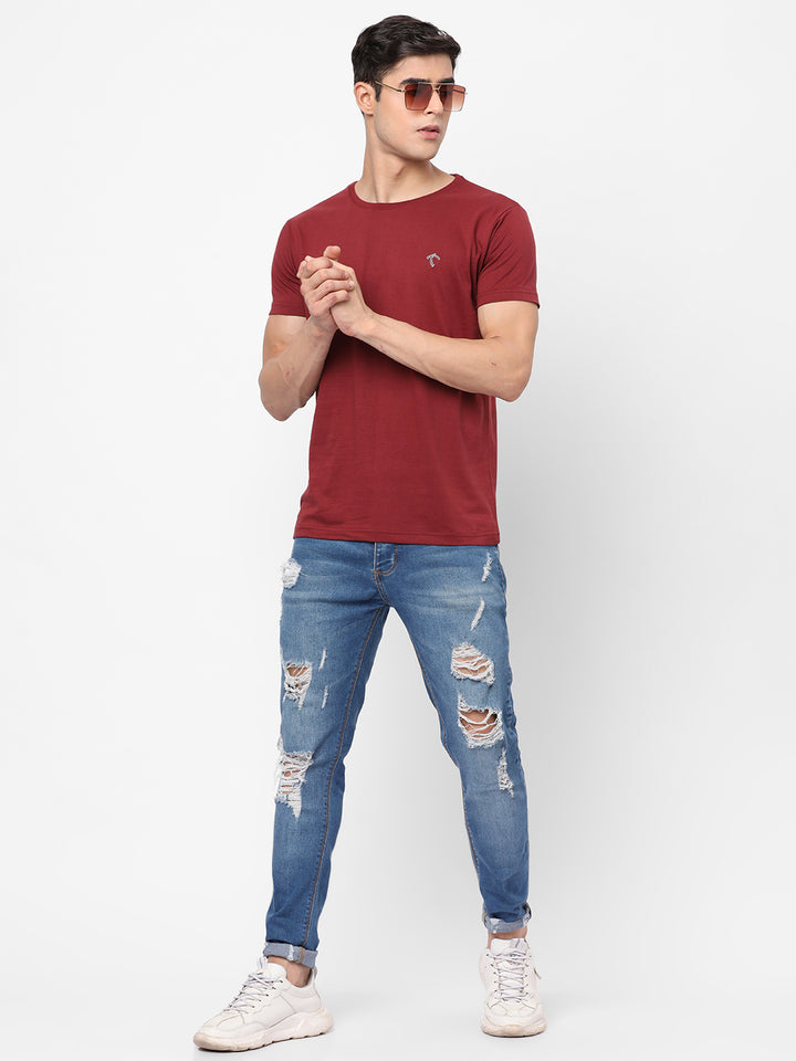 Everyday Solid Maroon T-Shirt